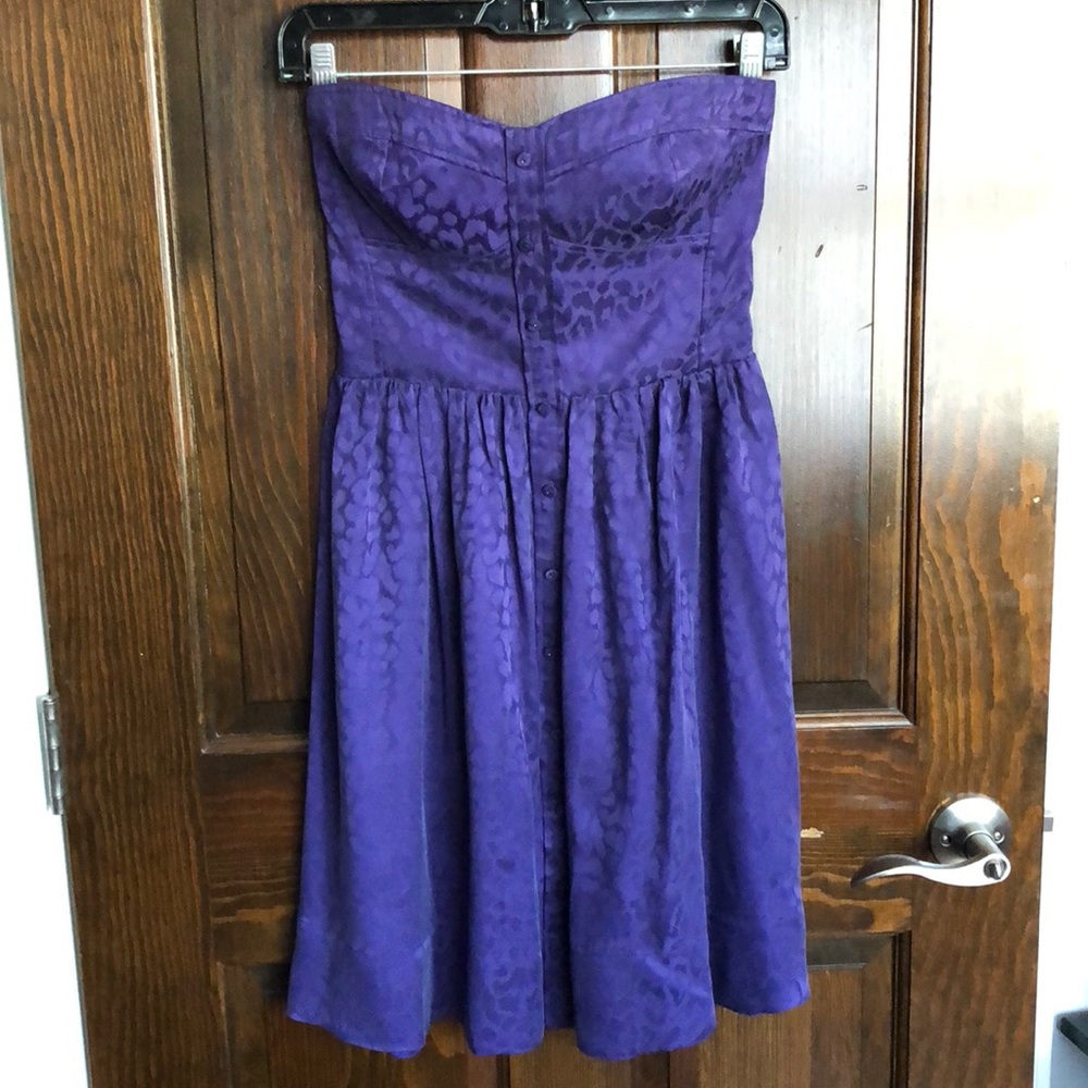 Rebecca Taylor silk strapless dress